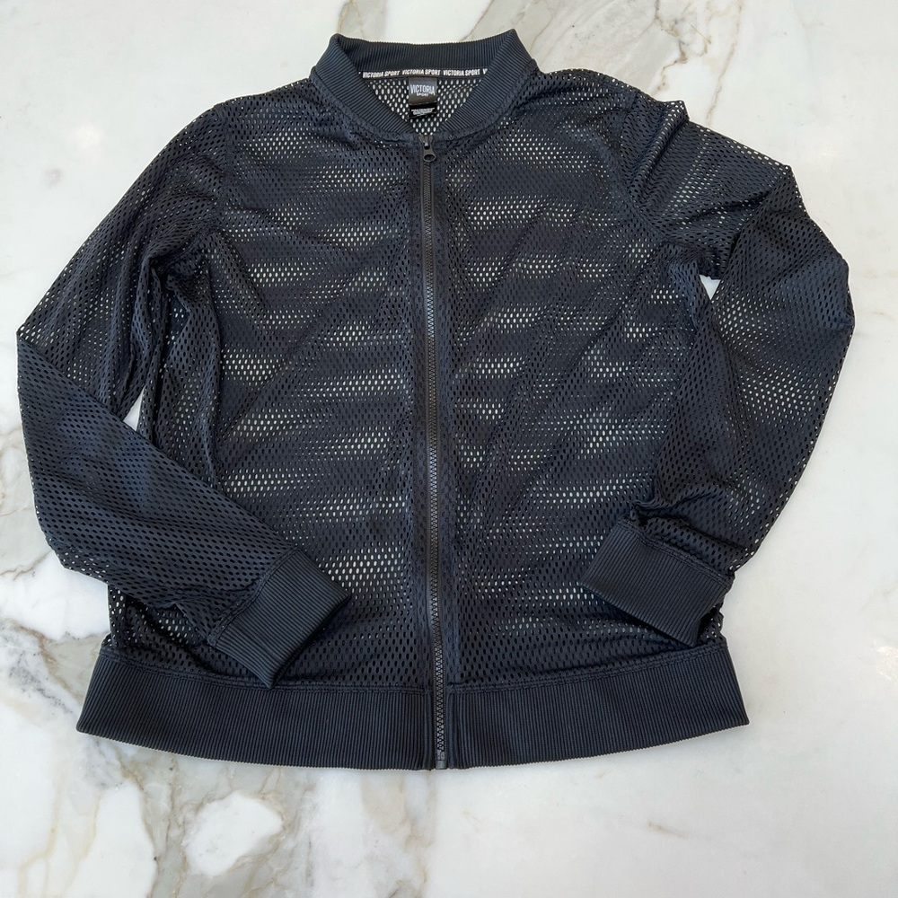 Victoria’s Secret Sport Black Mesh Women's Jacket SZ-M
